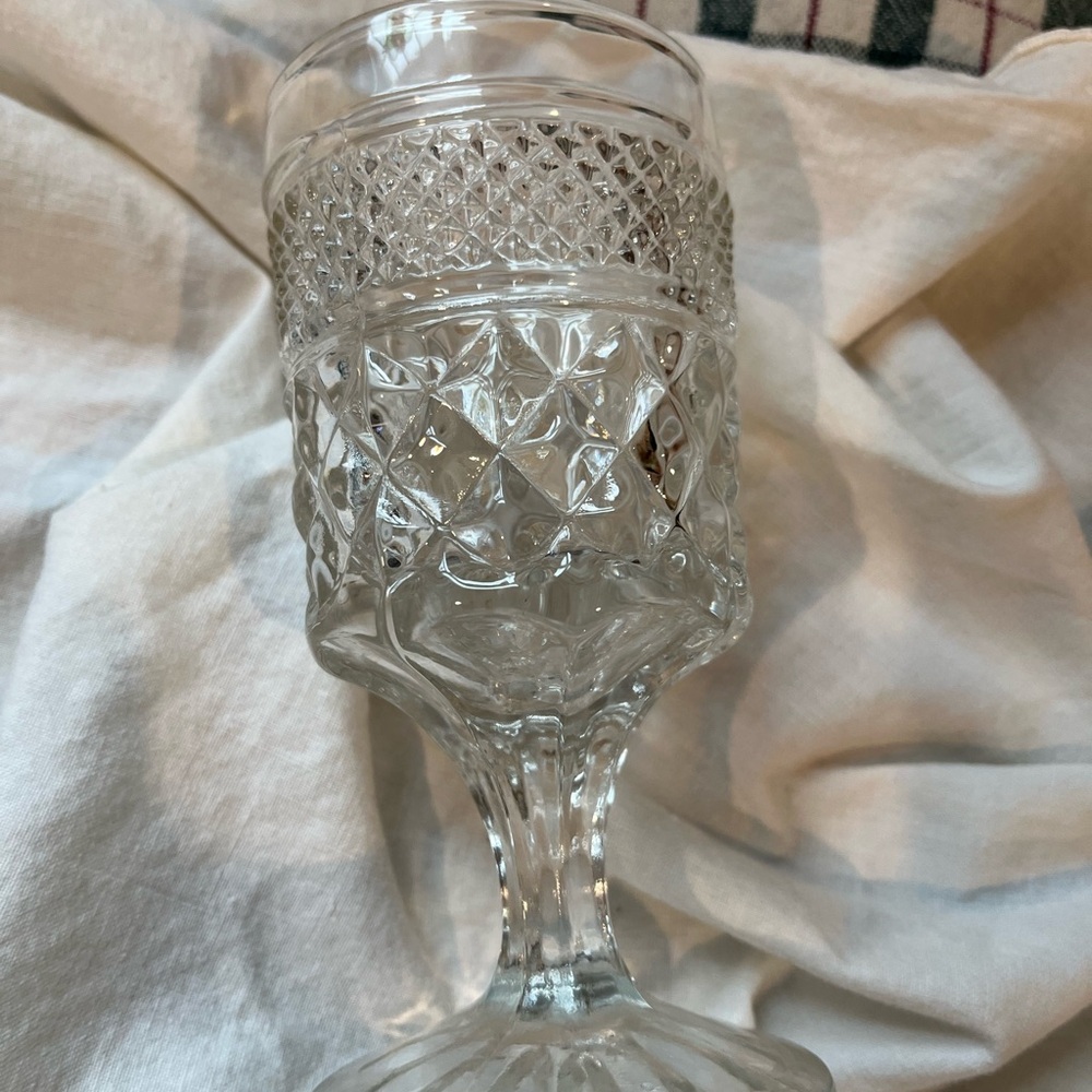 Anchor Hocking Clear Glass Goblet